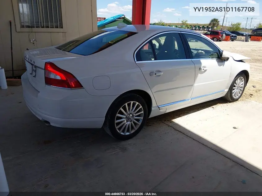 2013 Volvo S80 3.2 Premier Plus VIN: YV1952AS1D1167708 Lot: 44666753