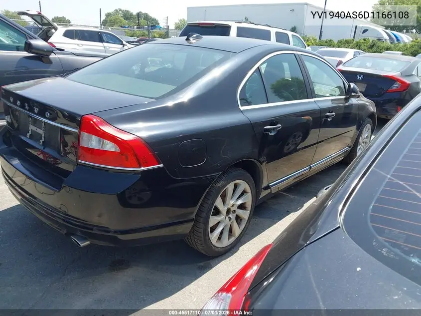 2013 Volvo S80 3.2L VIN: YV1940AS6D1166108 Lot: 45517110