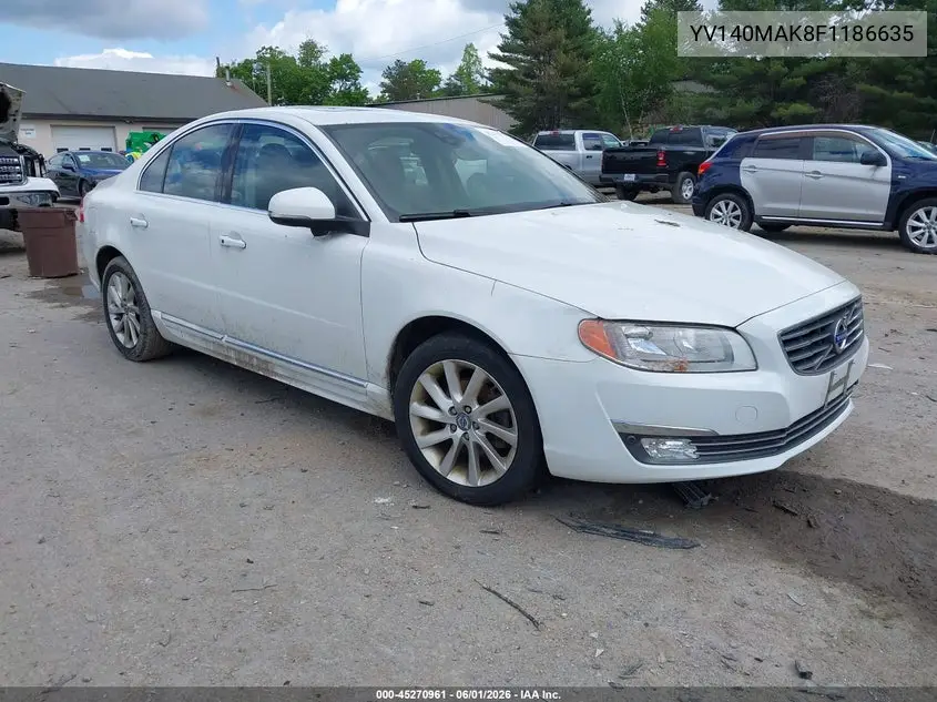 2015 Volvo S80 T5 VIN: YV140MAK8F1186635 Lot: 45270961