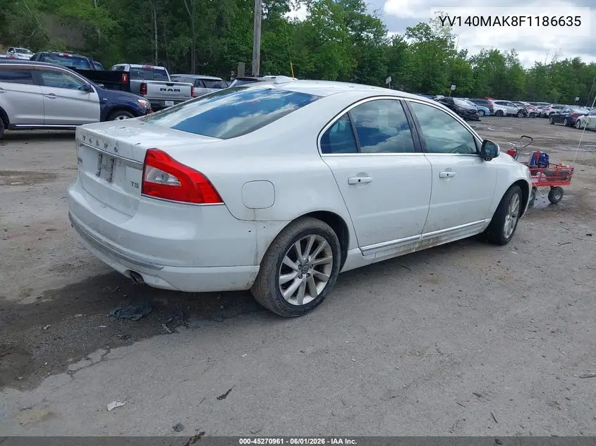 2015 Volvo S80 T5 VIN: YV140MAK8F1186635 Lot: 45270961