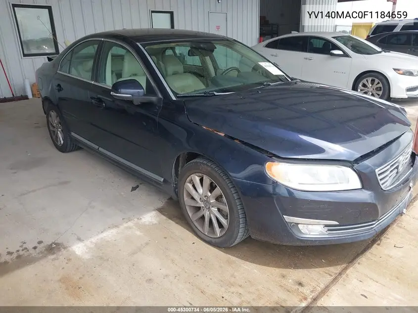 2015 Volvo S80 T5 Premier Plus VIN: YV140MAC0F1184659 Lot: 45300734