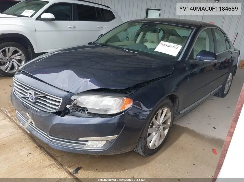 2015 Volvo S80 T5 Premier Plus VIN: YV140MAC0F1184659 Lot: 45300734