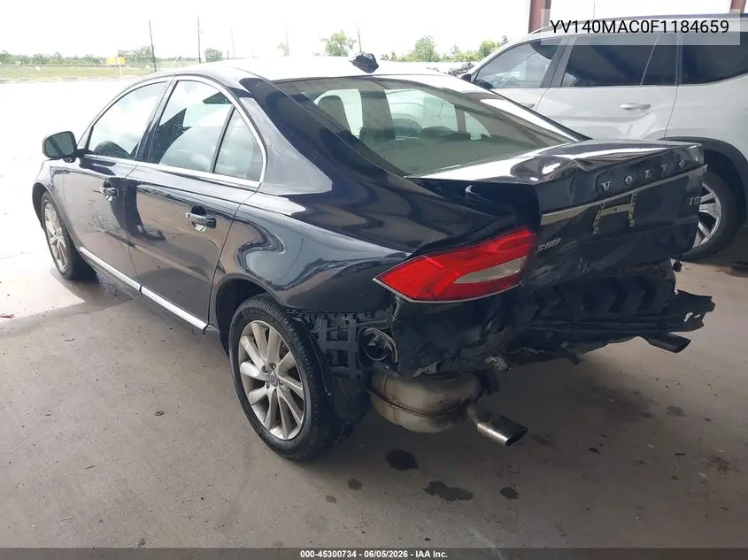 2015 Volvo S80 T5 Premier Plus VIN: YV140MAC0F1184659 Lot: 45300734