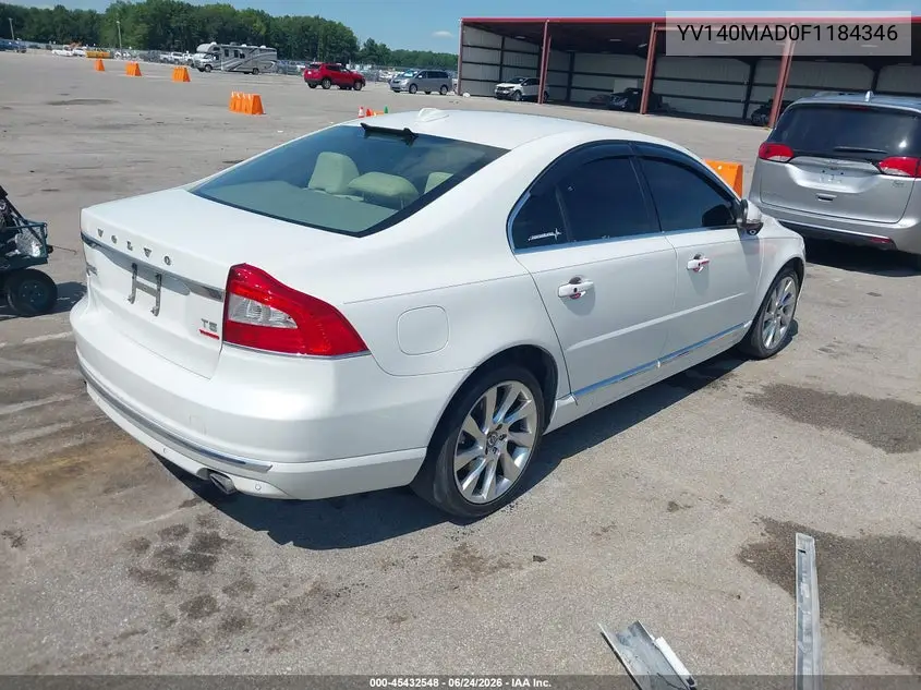 2015 Volvo S80 T5 Platinum VIN: YV140MAD0F1184346 Lot: 45432548