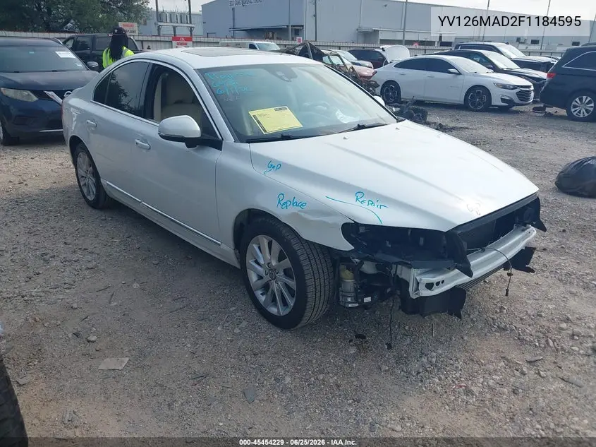 2015 Volvo S80 T5 Platinum VIN: YV126MAD2F1184595 Lot: 45454229