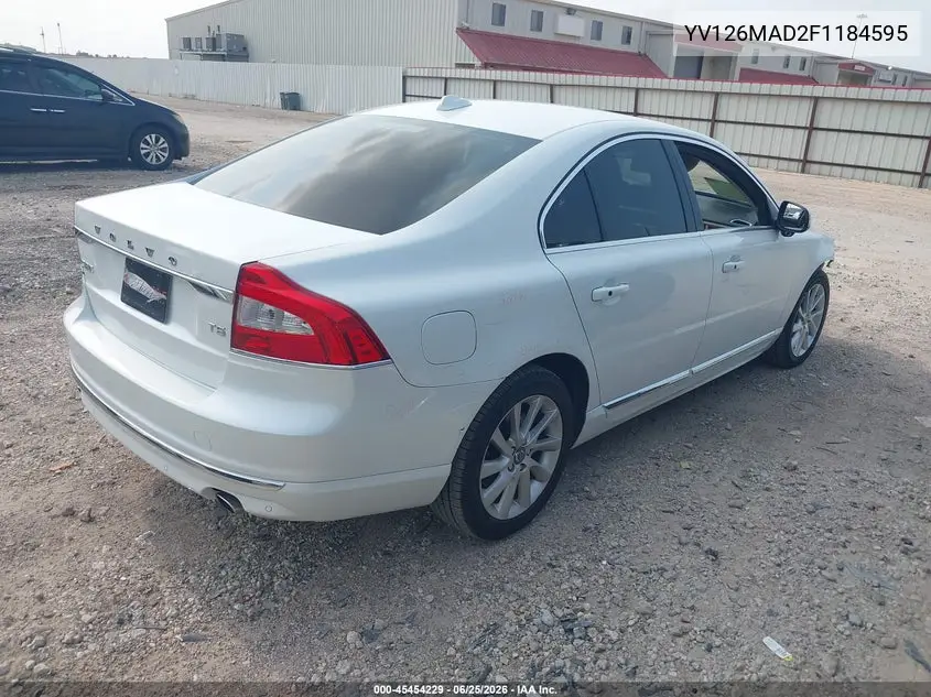 2015 Volvo S80 T5 Platinum VIN: YV126MAD2F1184595 Lot: 45454229