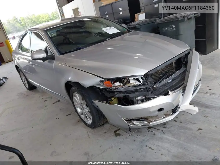 2015 Volvo S80 T5 Premier Plus VIN: YV140MAC6F1184360 Lot: 45537536