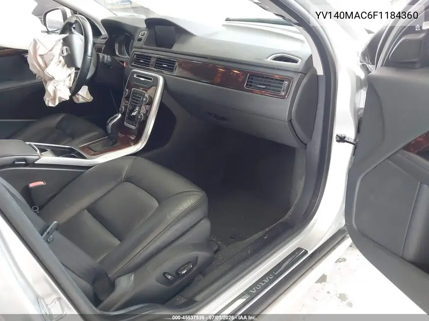 2015 Volvo S80 T5 Premier Plus VIN: YV140MAC6F1184360 Lot: 45537536