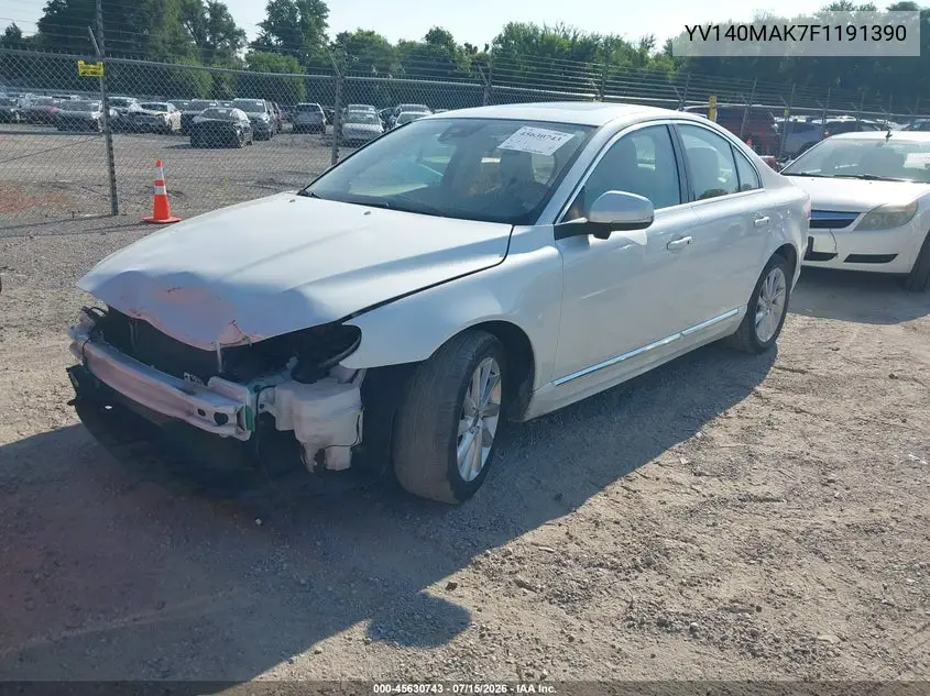 2015 Volvo S80 T5 VIN: YV140MAK7F1191390 Lot: 45630743