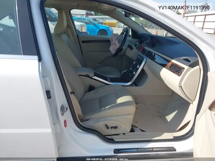 2015 Volvo S80 T5 VIN: YV140MAK7F1191390 Lot: 45630743