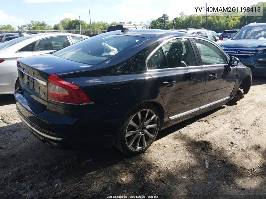 2016 Volvo S80 T5 Drive-E Platinum VIN: YV140MAM2G1198413 Lot: 45249514