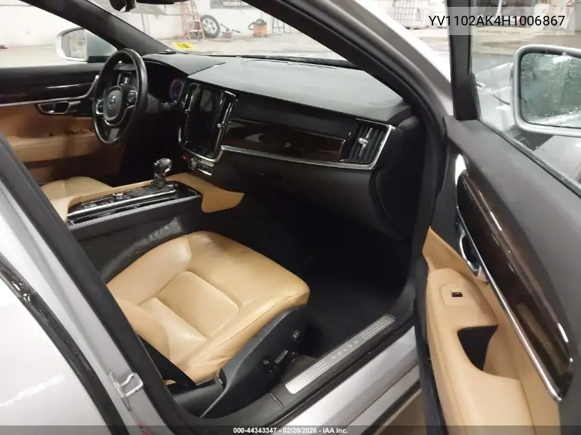 2017 Volvo S90 T5 Momentum VIN: YV1102AK4H1006867 Lot: 44343347