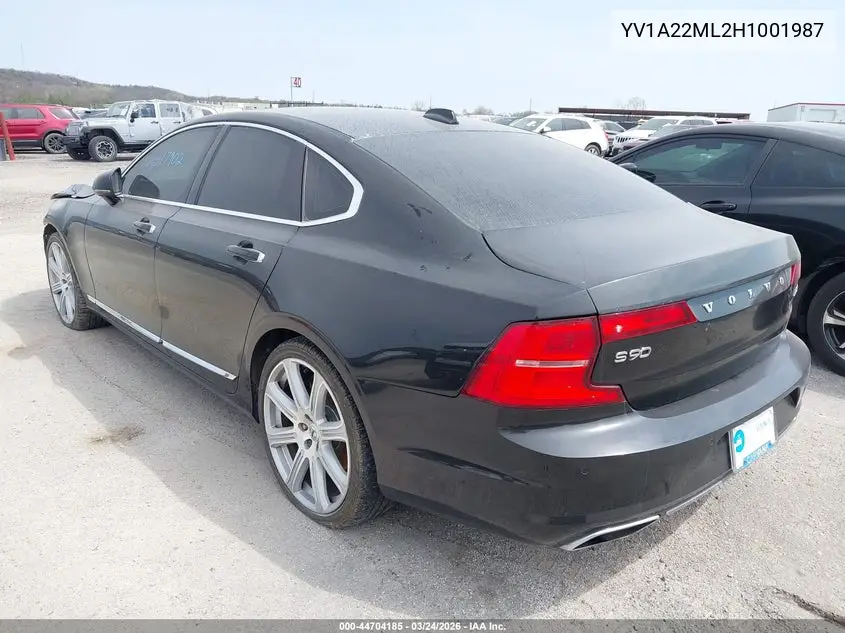 2017 Volvo S90 T6 Inscription VIN: YV1A22ML2H1001987 Lot: 44704185