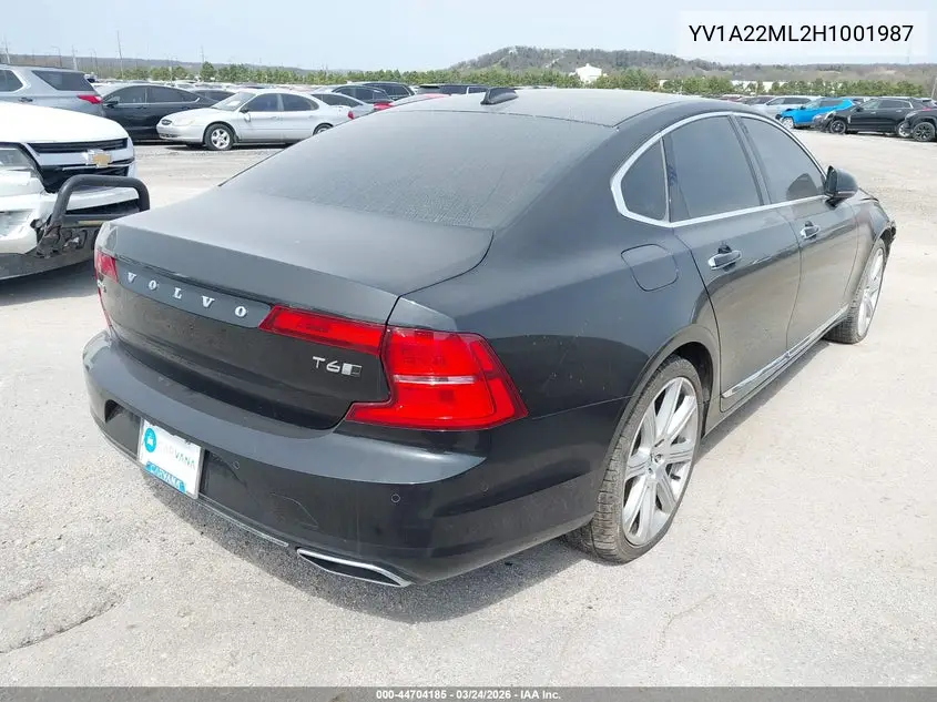 2017 Volvo S90 T6 Inscription VIN: YV1A22ML2H1001987 Lot: 44704185