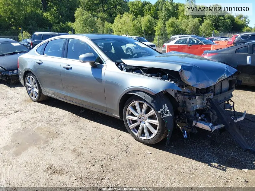 2017 Volvo S90 T6 Momentum VIN: YV1A22MK2H1010390 Lot: 45371248
