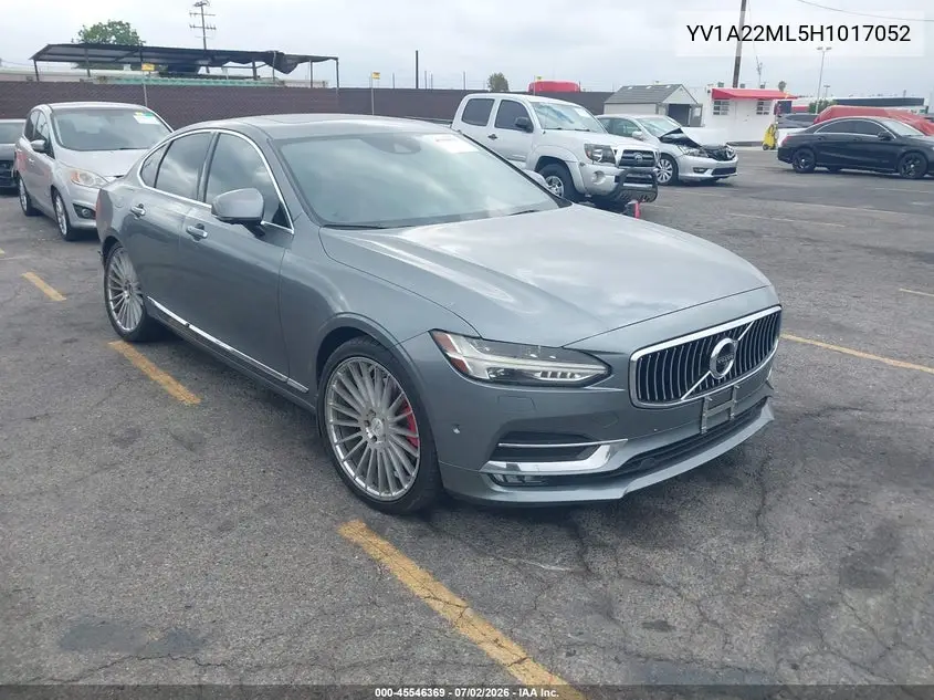 2017 Volvo S90 T6 Inscription VIN: YV1A22ML5H1017052 Lot: 45546369