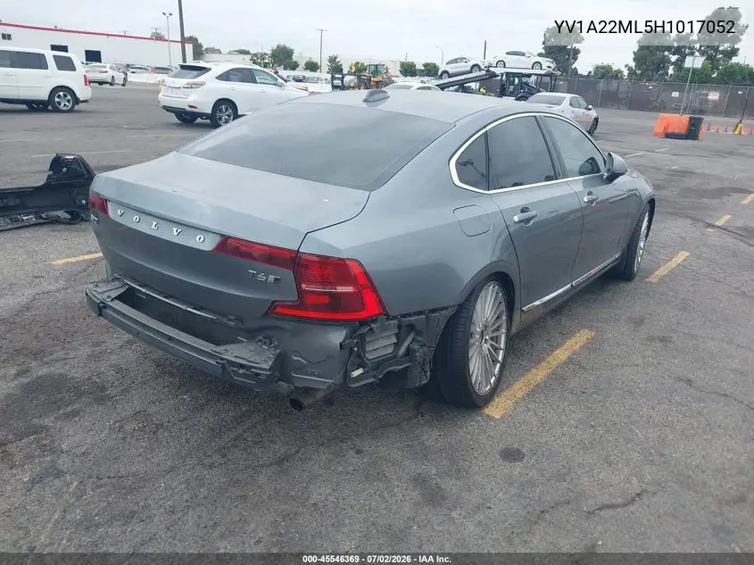 2017 Volvo S90 T6 Inscription VIN: YV1A22ML5H1017052 Lot: 45546369