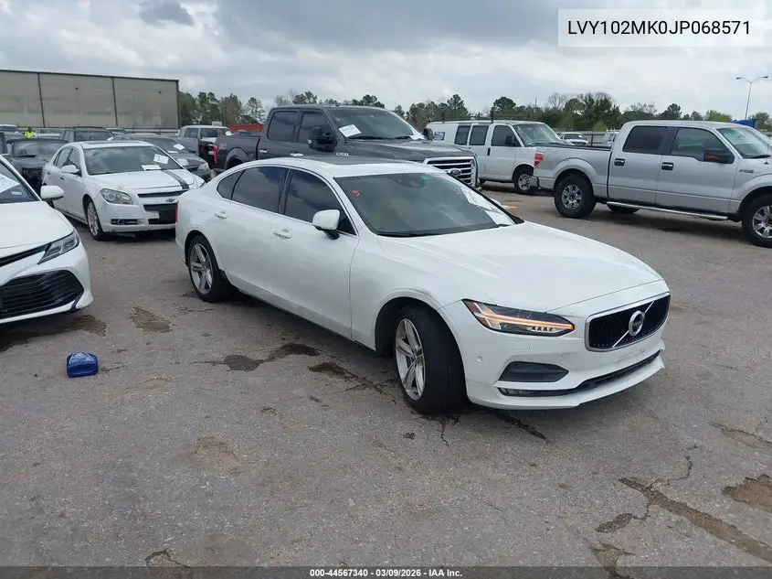 2018 Volvo S90 T5 Momentum VIN: LVY102MK0JP068571 Lot: 44567340