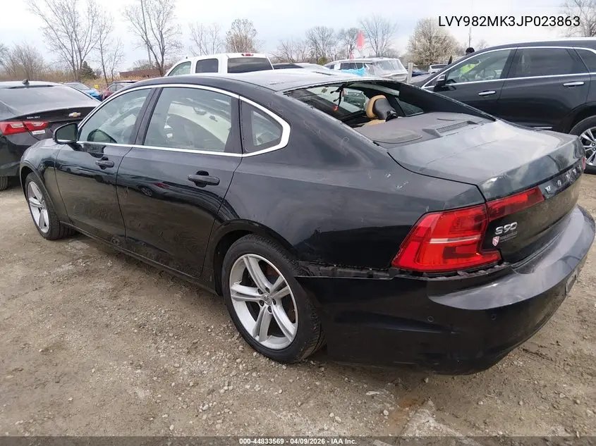 2018 Volvo S90 T5 Momentum VIN: LVY982MK3JP023863 Lot: 44833569