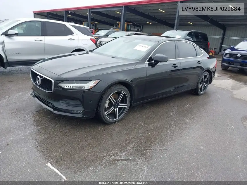 2018 Volvo S90 T5 Momentum VIN: LVY982MK8JP029884 Lot: 45187989