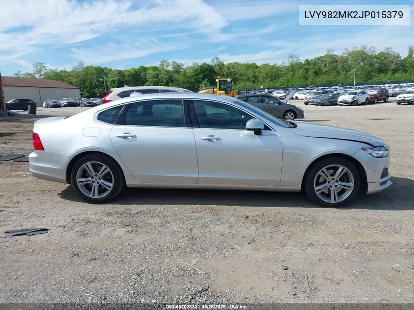 2018 Volvo S90 T5 Momentum VIN: LVY982MK2JP015379 Lot: 45202832