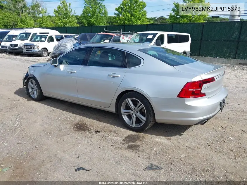 2018 Volvo S90 T5 Momentum VIN: LVY982MK2JP015379 Lot: 45202832