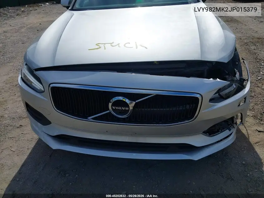 2018 Volvo S90 T5 Momentum VIN: LVY982MK2JP015379 Lot: 45202832