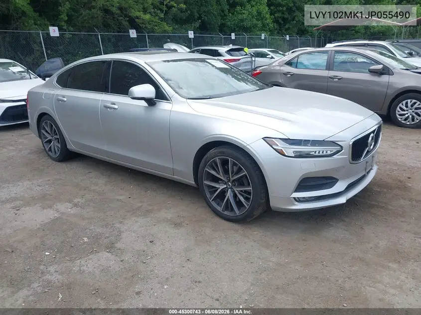 2018 Volvo S90 T5 Momentum VIN: LVY102MK1JP055490 Lot: 45300743