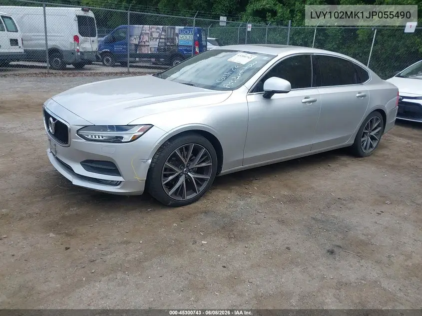 2018 Volvo S90 T5 Momentum VIN: LVY102MK1JP055490 Lot: 45300743