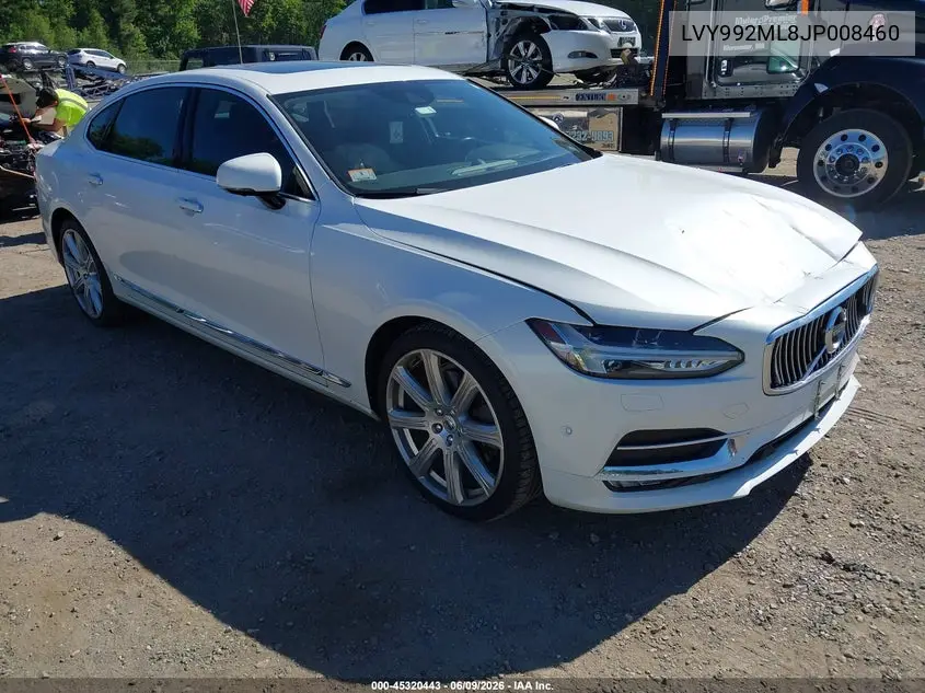 2018 Volvo S90 T6 Inscription VIN: LVY992ML8JP008460 Lot: 45320443