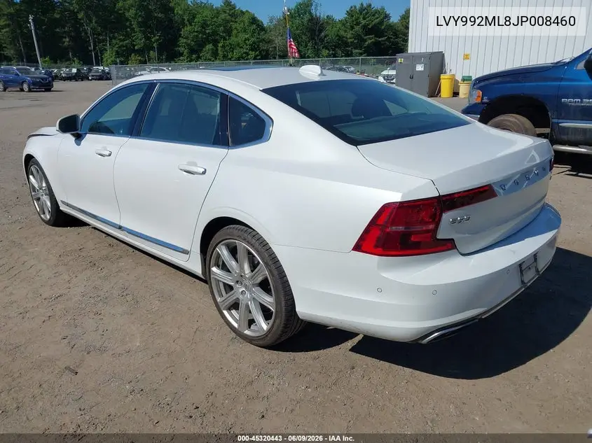 2018 Volvo S90 T6 Inscription VIN: LVY992ML8JP008460 Lot: 45320443
