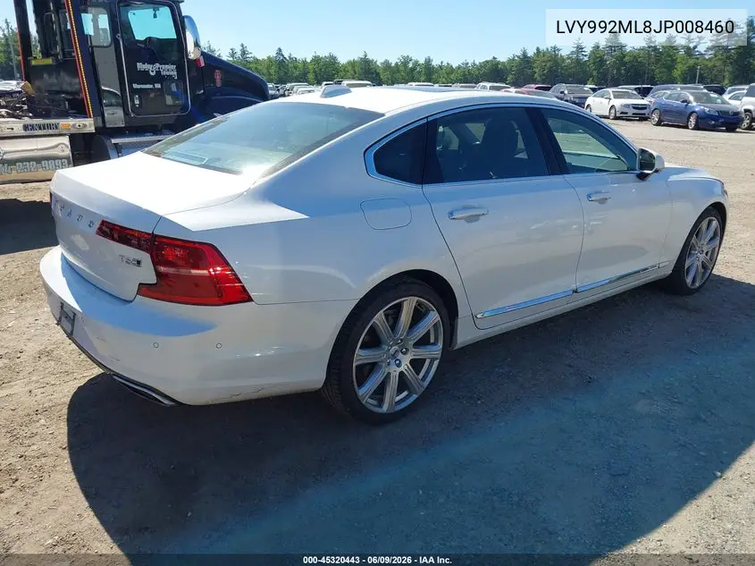 2018 Volvo S90 T6 Inscription VIN: LVY992ML8JP008460 Lot: 45320443