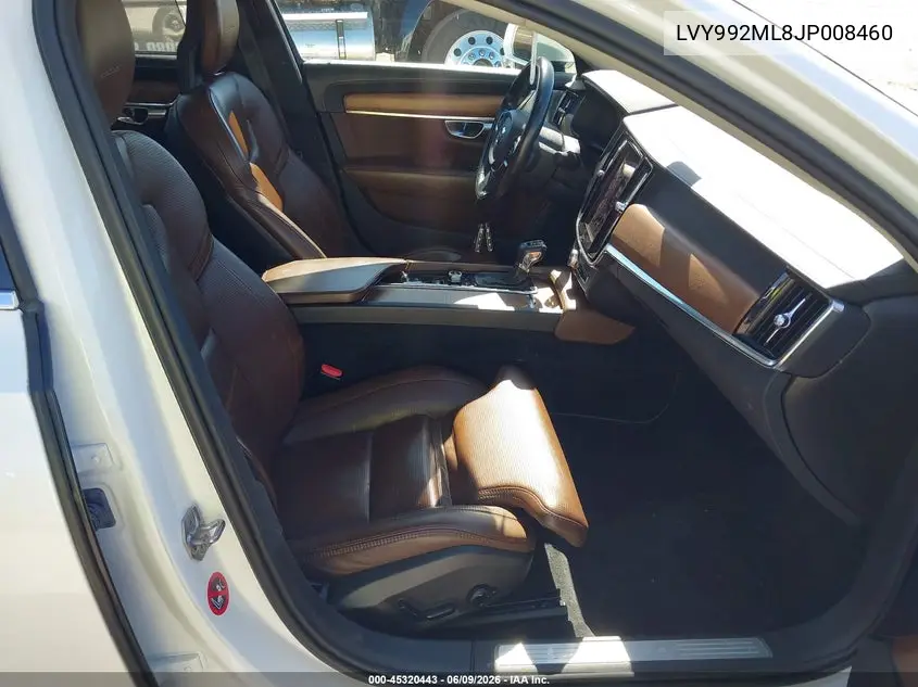2018 Volvo S90 T6 Inscription VIN: LVY992ML8JP008460 Lot: 45320443