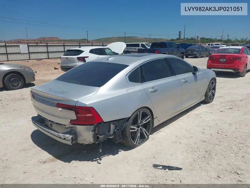 2018 Volvo S90 T5 Momentum VIN: LVY982AK3JP021051 Lot: 45394410