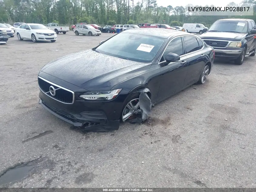 2018 Volvo S90 T5 Momentum VIN: LVY982MKXJP028817 Lot: 45410628