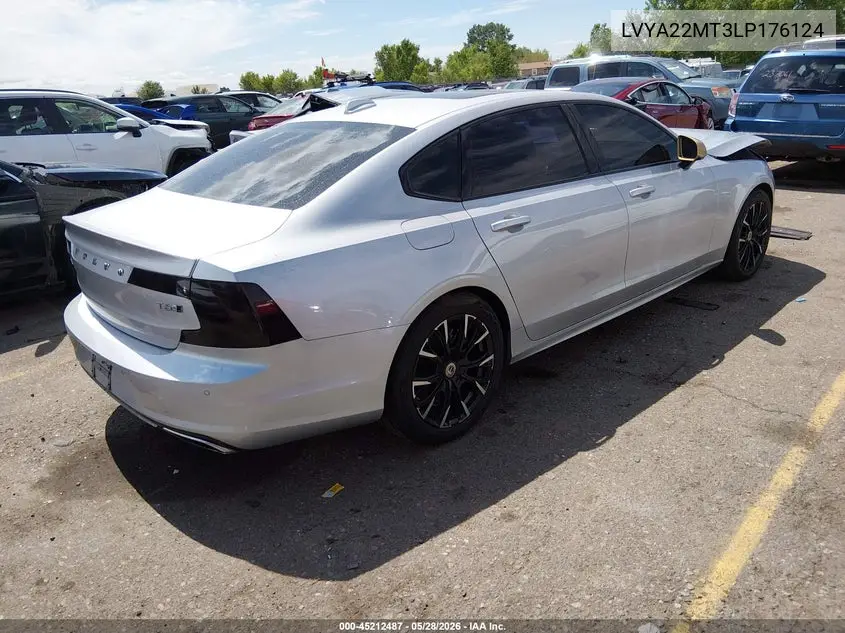 2020 Volvo S90 T6 R-Design VIN: LVYA22MT3LP176124 Lot: 45212487