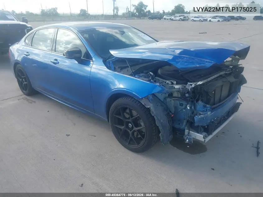 2020 Volvo S90 T6 R-Design VIN: LVYA22MT7LP175025 Lot: 45364775
