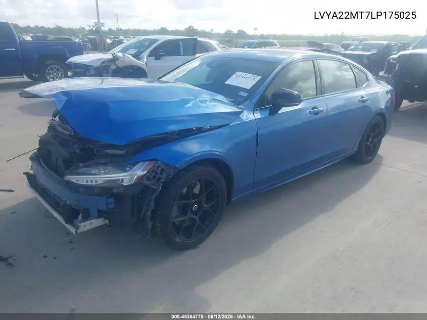 2020 Volvo S90 T6 R-Design VIN: LVYA22MT7LP175025 Lot: 45364775