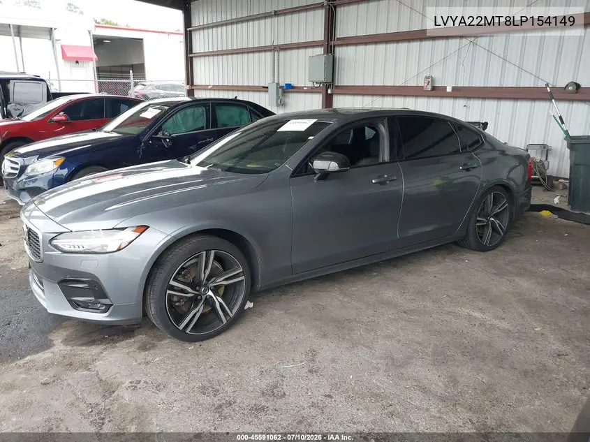 2020 Volvo S90 T6 R-Design VIN: LVYA22MT8LP154149 Lot: 45591062