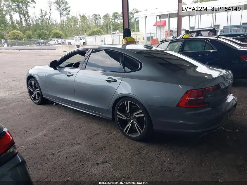 2020 Volvo S90 T6 R-Design VIN: LVYA22MT8LP154149 Lot: 45591062