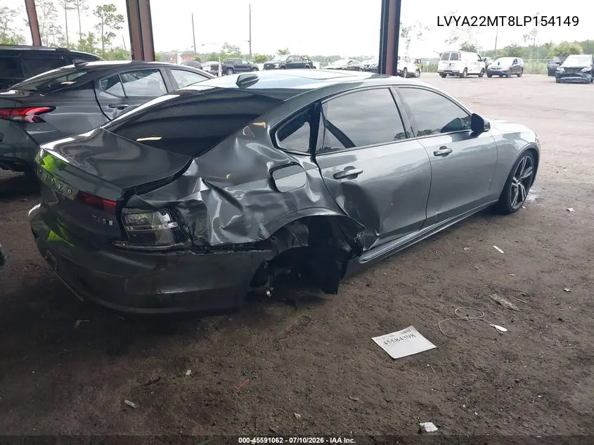 2020 Volvo S90 T6 R-Design VIN: LVYA22MT8LP154149 Lot: 45591062