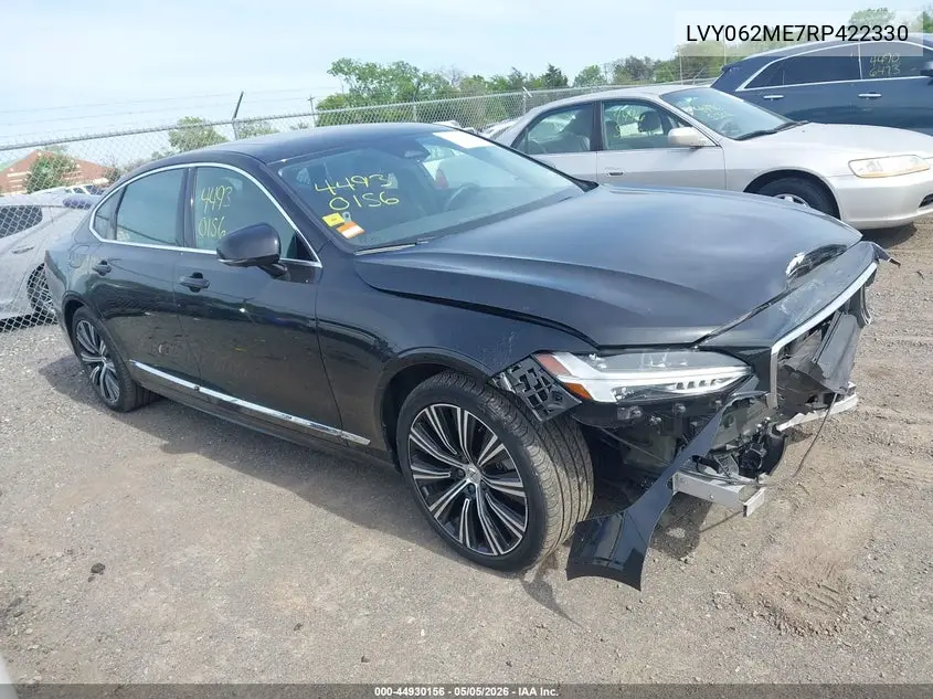 2024 Volvo S90 B6 Plus VIN: LVY062ME7RP422330 Lot: 44930156