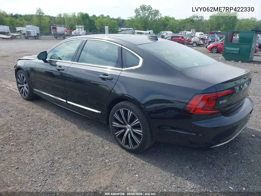 2024 Volvo S90 B6 Plus VIN: LVY062ME7RP422330 Lot: 44930156