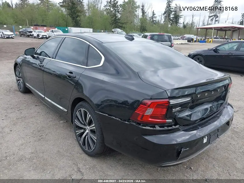 2024 Volvo S90 B6 Plus VIN: LVY062ME4RP418168 Lot: 44939081