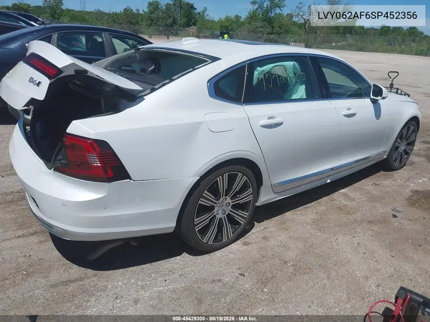 2025 Volvo S90 B6 Ultra VIN: LVY062AF6SP452356 Lot: 45429300