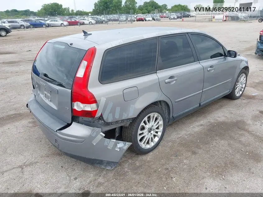 2005 Volvo V50 T5/T5 Awd VIN: YV1MJ682952041417 Lot: 45222221