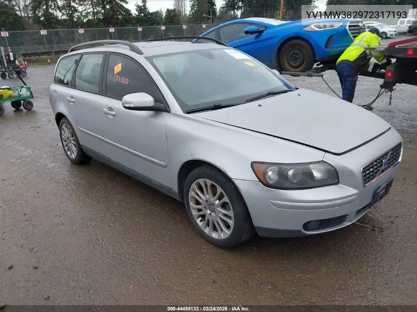 2007 Volvo V50 2.4I VIN: YV1MW382972317193 Lot: 44455133