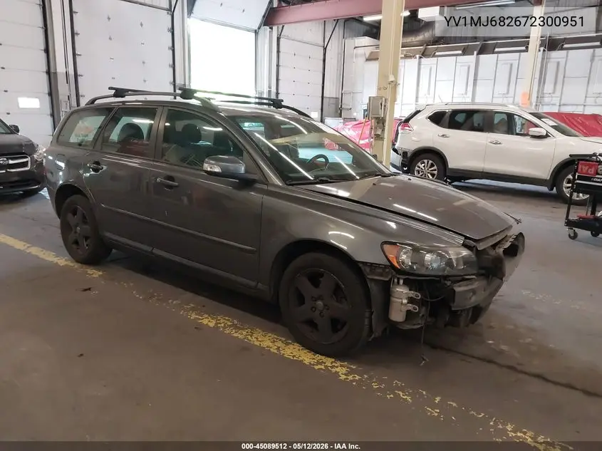 2007 Volvo V50 T5 VIN: YV1MJ682672300951 Lot: 45089512