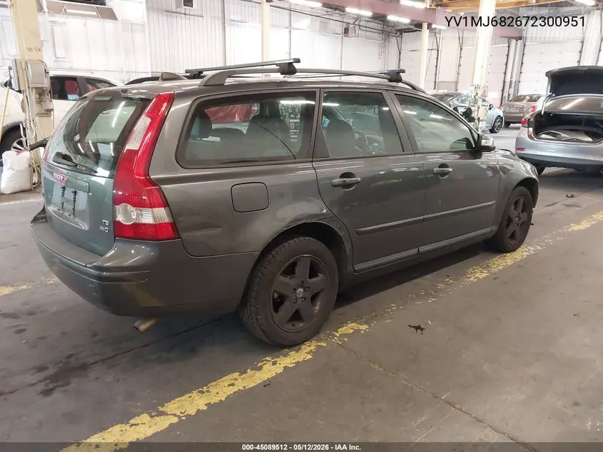2007 Volvo V50 T5 VIN: YV1MJ682672300951 Lot: 45089512