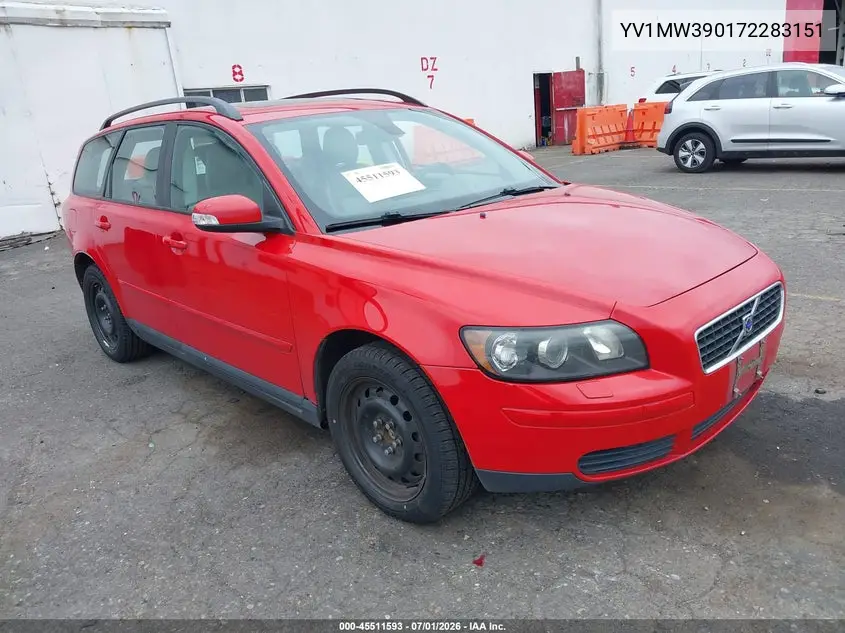 2007 Volvo V50 2.4I VIN: YV1MW390172283151 Lot: 45511593